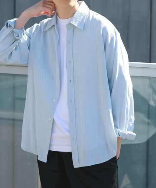 URBAN RESEARCH ITEMS / アーバンリサーチ アイテムズ シャツ・ブラウス | リネンブレンドレギュラーカラーシャツ | 詳細8