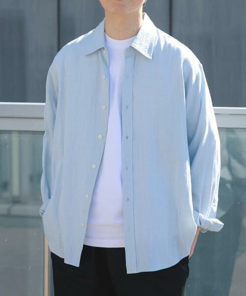 URBAN RESEARCH ITEMS / アーバンリサーチ アイテムズ シャツ・ブラウス | リネンブレンドレギュラーカラーシャツ | 詳細9