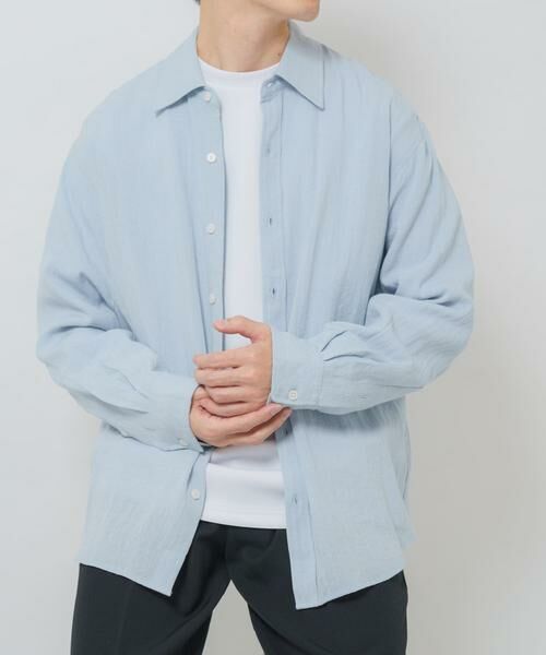 URBAN RESEARCH ITEMS / アーバンリサーチ アイテムズ シャツ・ブラウス | リネンブレンドレギュラーカラーシャツ | 詳細10