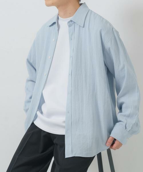 URBAN RESEARCH ITEMS / アーバンリサーチ アイテムズ シャツ・ブラウス | リネンブレンドレギュラーカラーシャツ | 詳細13