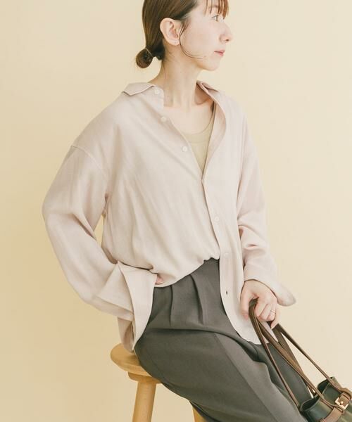 URBAN RESEARCH ITEMS / アーバンリサーチ アイテムズ シャツ・ブラウス | リネンブレンドレギュラーカラーシャツ | 詳細25