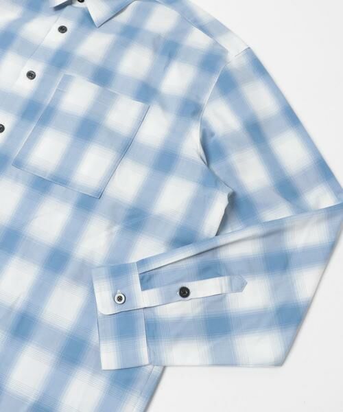 URBAN RESEARCH ITEMS / アーバンリサーチ アイテムズ シャツ・ブラウス | オンブレチェックレギュラーカラーライトシャツ | 詳細10