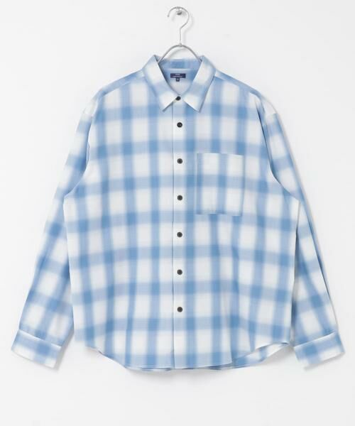 URBAN RESEARCH ITEMS / アーバンリサーチ アイテムズ シャツ・ブラウス | オンブレチェックレギュラーカラーライトシャツ | 詳細8
