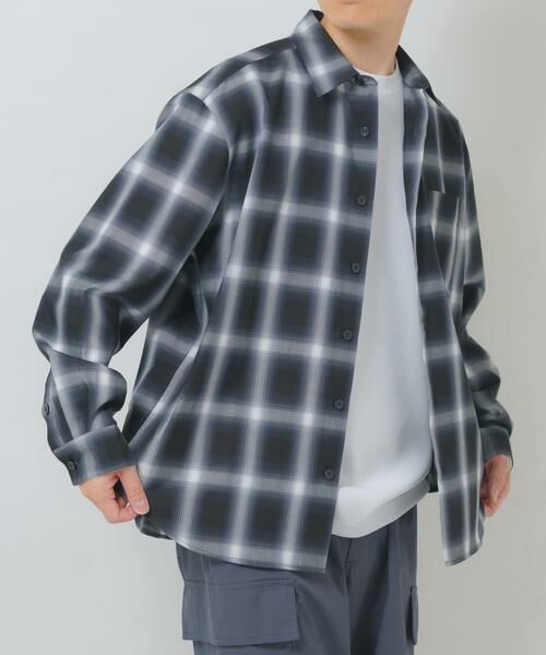 URBAN RESEARCH ITEMS / アーバンリサーチ アイテムズ シャツ・ブラウス | オンブレチェックレギュラーカラーライトシャツ | 詳細16