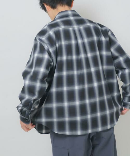 URBAN RESEARCH ITEMS / アーバンリサーチ アイテムズ シャツ・ブラウス | オンブレチェックレギュラーカラーライトシャツ | 詳細17