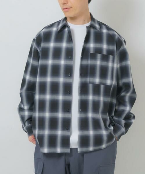 URBAN RESEARCH ITEMS / アーバンリサーチ アイテムズ シャツ・ブラウス | オンブレチェックレギュラーカラーライトシャツ | 詳細18