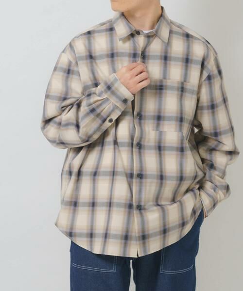 URBAN RESEARCH ITEMS / アーバンリサーチ アイテムズ シャツ・ブラウス | オンブレチェックレギュラーカラーライトシャツ | 詳細27