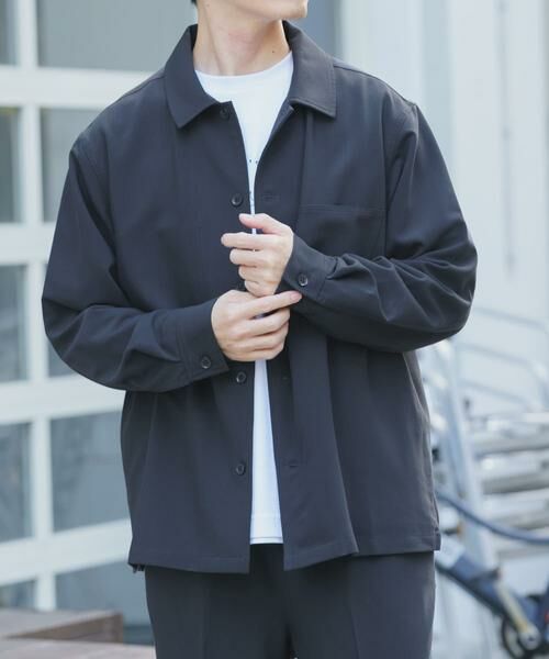 URBAN RESEARCH ITEMS / アーバンリサーチ アイテムズ その他アウター | 『撥水/防汚/接触冷感』多機能ダブルポケットシャツジャケット（チャコールグレー）
