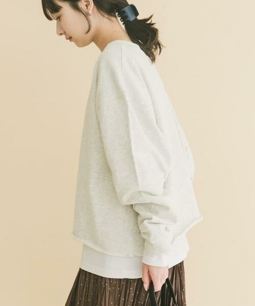URBAN RESEARCH ITEMS / アーバンリサーチ アイテムズ スウェット | ボートネックスウェット（ライトグレー）