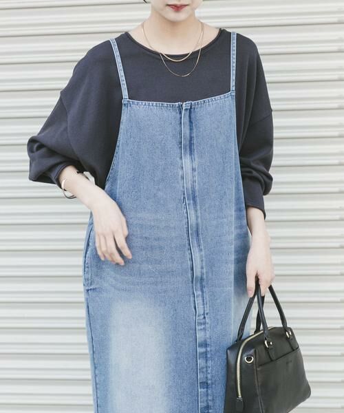 URBAN RESEARCH ITEMS / アーバンリサーチ アイテムズ ニット・セーター | ルーズフォルムボートネックニット（グレー）