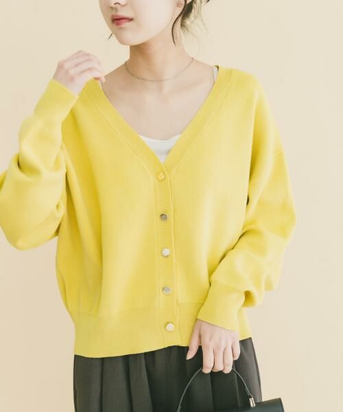 URBAN RESEARCH ITEMS / アーバンリサーチ アイテムズ ニット・セーター | 『イージーケア』スウェットライクVネックカーディガン(楽着シリーズ) | 詳細3