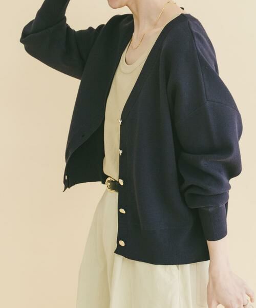 URBAN RESEARCH ITEMS / アーバンリサーチ アイテムズ ニット・セーター | 『イージーケア』スウェットライクVネックカーディガン(楽着シリーズ) | 詳細8