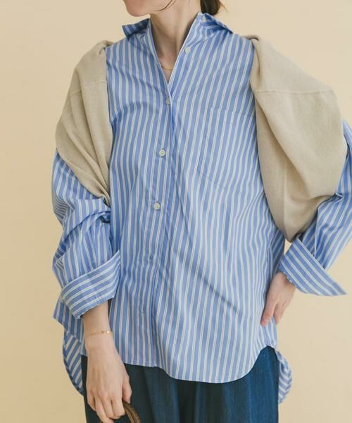 URBAN RESEARCH ITEMS / アーバンリサーチ アイテムズ シャツ・ブラウス | レギュラーカラー刺シュウシャツ | 詳細1