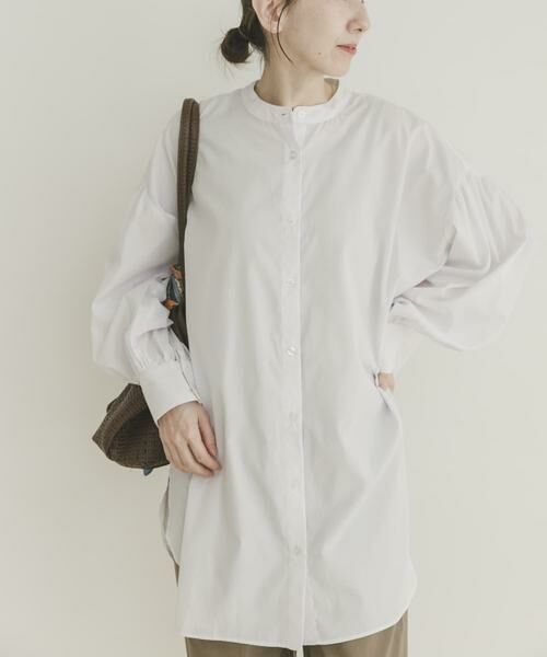 URBAN RESEARCH ITEMS / アーバンリサーチ アイテムズ シャツ・ブラウス | ボイルボリュームチュニック（ホワイト）