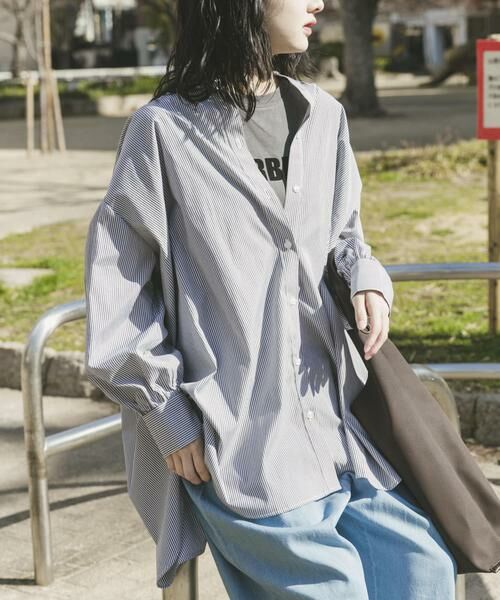 URBAN RESEARCH ITEMS / アーバンリサーチ アイテムズ シャツ・ブラウス | ボイルボリュームチュニック | 詳細18