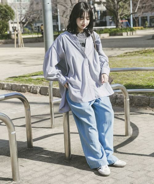 URBAN RESEARCH ITEMS / アーバンリサーチ アイテムズ シャツ・ブラウス | ボイルボリュームチュニック | 詳細20