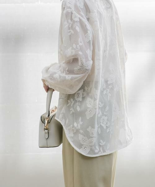 URBAN RESEARCH ITEMS / アーバンリサーチ アイテムズ シャツ・ブラウス | レースメッシュシャツ | 詳細2