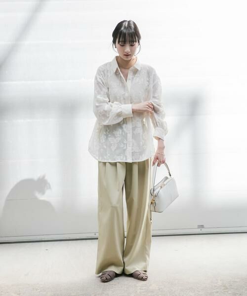 URBAN RESEARCH ITEMS / アーバンリサーチ アイテムズ シャツ・ブラウス | レースメッシュシャツ | 詳細7