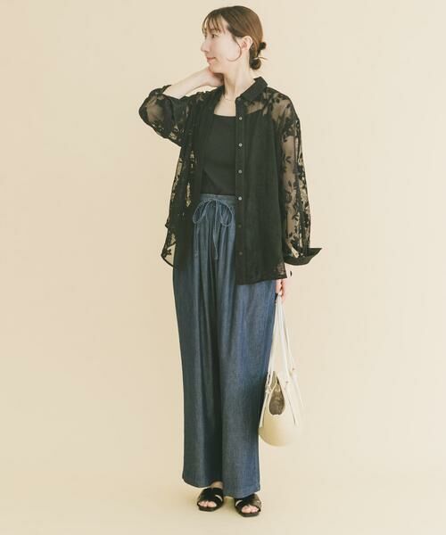 URBAN RESEARCH ITEMS / アーバンリサーチ アイテムズ シャツ・ブラウス | レースメッシュシャツ | 詳細13