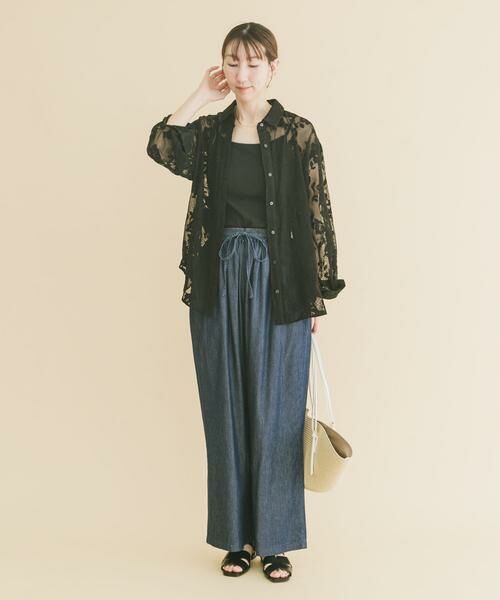 URBAN RESEARCH ITEMS / アーバンリサーチ アイテムズ シャツ・ブラウス | レースメッシュシャツ | 詳細14