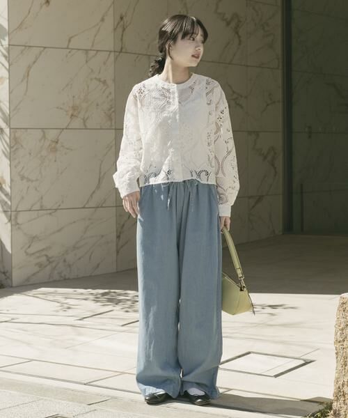 URBAN RESEARCH ITEMS / アーバンリサーチ アイテムズ シャツ・ブラウス | レースクロップドシャツ | 詳細5