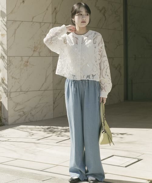 URBAN RESEARCH ITEMS / アーバンリサーチ アイテムズ シャツ・ブラウス | レースクロップドシャツ | 詳細7