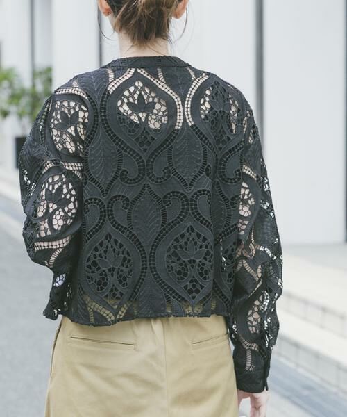 URBAN RESEARCH ITEMS / アーバンリサーチ アイテムズ シャツ・ブラウス | レースクロップドシャツ | 詳細11