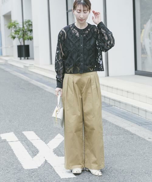 URBAN RESEARCH ITEMS / アーバンリサーチ アイテムズ シャツ・ブラウス | レースクロップドシャツ | 詳細12