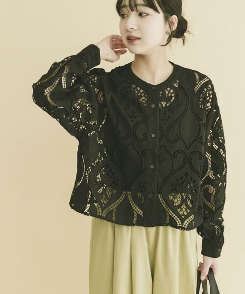 URBAN RESEARCH ITEMS / アーバンリサーチ アイテムズ シャツ・ブラウス | レースクロップドシャツ | 詳細14
