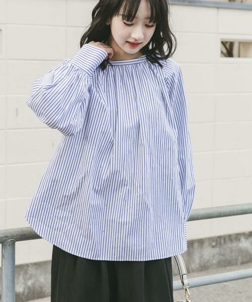 URBAN RESEARCH ITEMS / アーバンリサーチ アイテムズ シャツ・ブラウス | ホットフィックス2WAYブラウス（ストライプ）