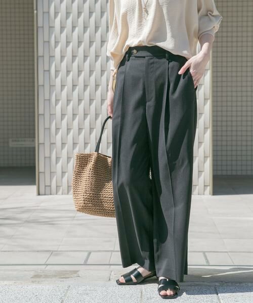 URBAN RESEARCH ITEMS / アーバンリサーチ アイテムズ その他パンツ | ワンタックワイドパンツ | 詳細1