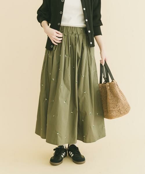 URBAN RESEARCH ITEMS / アーバンリサーチ アイテムズ スカート | エンブロイダリーギャザースカート | 詳細1