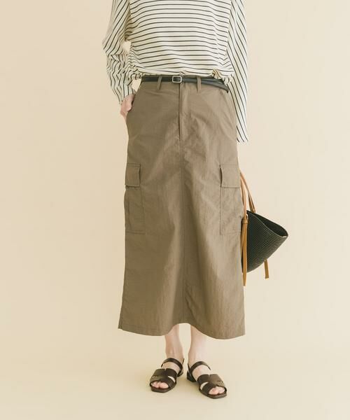URBAN RESEARCH ITEMS / アーバンリサーチ アイテムズ スカート | ベルト付きカーゴスカート | 詳細1