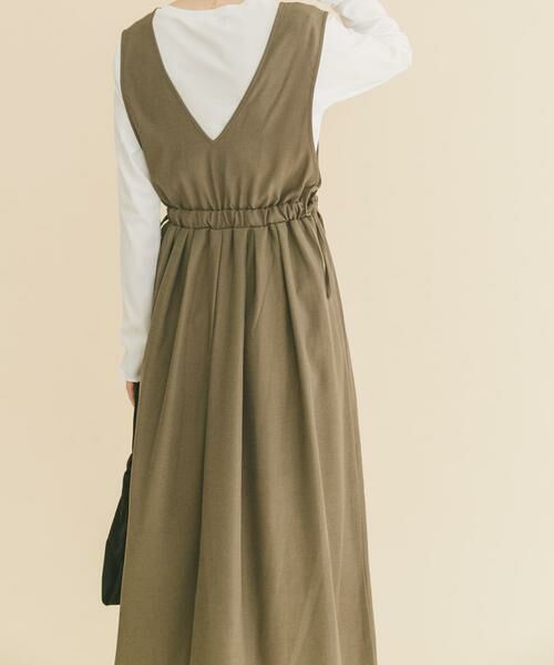 URBAN RESEARCH ITEMS / アーバンリサーチ アイテムズ ワンピース | ギャザージャンパースカート(ロングスリーブインナーセット) | 詳細2