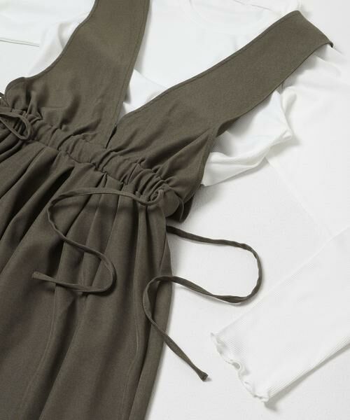 URBAN RESEARCH ITEMS / アーバンリサーチ アイテムズ ワンピース | ギャザージャンパースカート(ロングスリーブインナーセット) | 詳細7