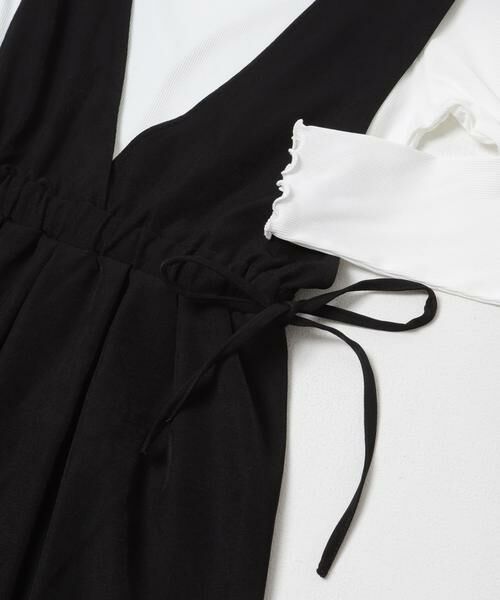 URBAN RESEARCH ITEMS / アーバンリサーチ アイテムズ ワンピース | ギャザージャンパースカート(ロングスリーブインナーセット) | 詳細19