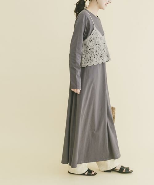 URBAN RESEARCH ITEMS / アーバンリサーチ アイテムズ ワンピース | カギバリキャミ×カットワンピース | 詳細2