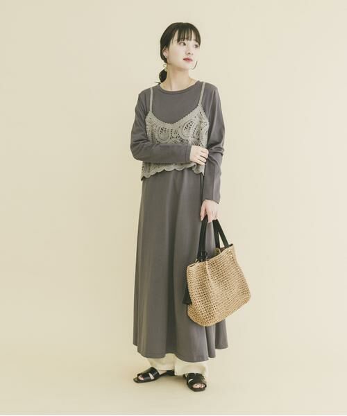 URBAN RESEARCH ITEMS / アーバンリサーチ アイテムズ ワンピース | カギバリキャミ×カットワンピース | 詳細3
