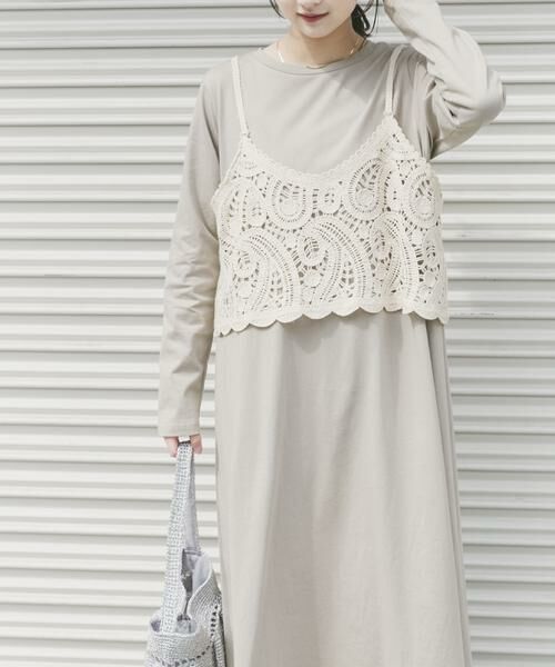 URBAN RESEARCH ITEMS / アーバンリサーチ アイテムズ ワンピース | カギバリキャミ×カットワンピース | 詳細13