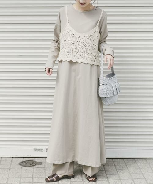 URBAN RESEARCH ITEMS / アーバンリサーチ アイテムズ ワンピース | カギバリキャミ×カットワンピース | 詳細14