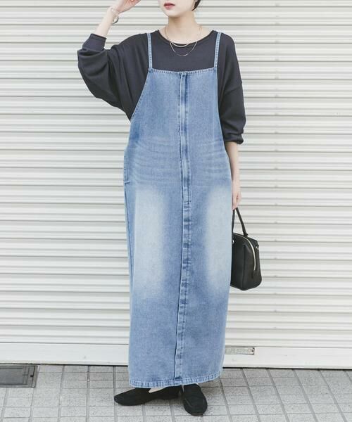 URBAN RESEARCH ITEMS / アーバンリサーチ アイテムズ ワンピース | デニムキャミワンピース（ライトインディゴブル）