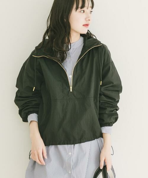 URBAN RESEARCH ITEMS / アーバンリサーチ アイテムズ ブルゾン | アノラックフーディーブルゾン（ブラック）