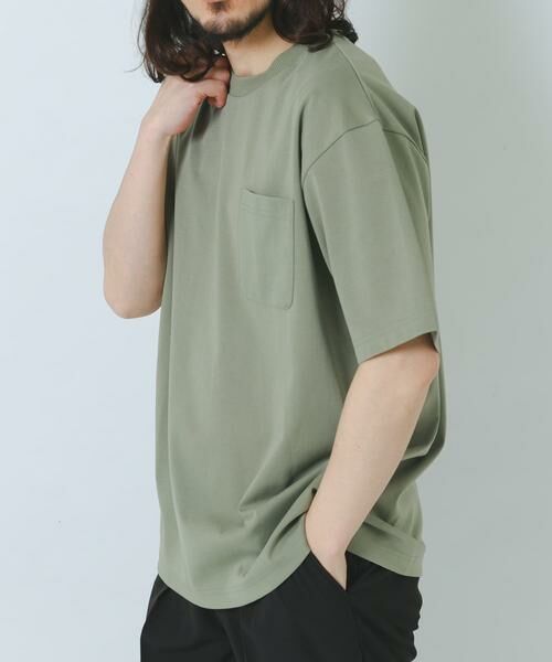 URBAN RESEARCH ITEMS / アーバンリサーチ アイテムズ Tシャツ | 接触冷感ダンボールショートスリーブカットソー（オリーブ）