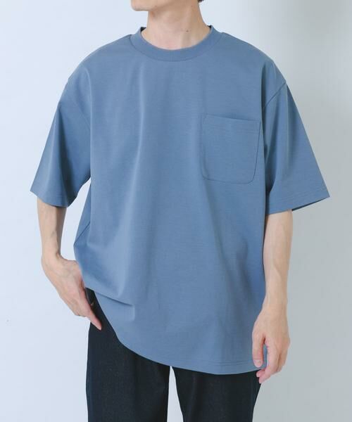 URBAN RESEARCH ITEMS / アーバンリサーチ アイテムズ Tシャツ | 接触冷感ダンボールショートスリーブカットソー（ブルー系その他）