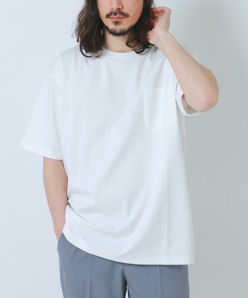 URBAN RESEARCH ITEMS / アーバンリサーチ アイテムズ Tシャツ | 接触冷感ダンボールショートスリーブカットソー（オフホワイト）