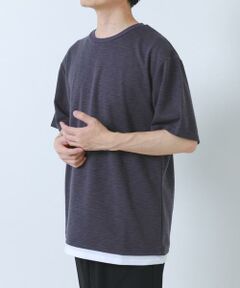 URBAN RESEARCH ITEMS / アーバンリサーチ アイテムズ Tシャツ | 『吸水速乾/UVカット』接触冷感 フェイクレイヤー半袖トップス