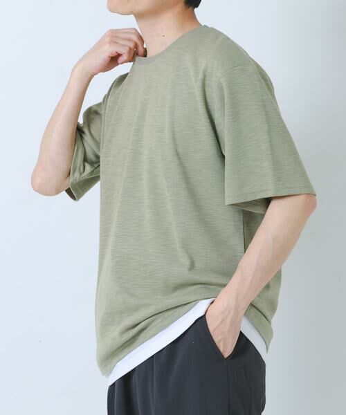 URBAN RESEARCH ITEMS / アーバンリサーチ アイテムズ Tシャツ | 『吸水速乾/UVカット』接触冷感 フェイクレイヤー半袖トップス | 詳細2