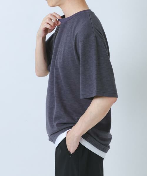 URBAN RESEARCH ITEMS / アーバンリサーチ アイテムズ Tシャツ | 『吸水速乾/UVカット』接触冷感 フェイクレイヤー半袖トップス | 詳細11
