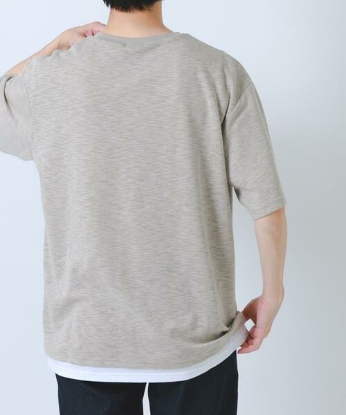 URBAN RESEARCH ITEMS / アーバンリサーチ アイテムズ Tシャツ | 『吸水速乾/UVカット』接触冷感 フェイクレイヤー半袖トップス | 詳細21