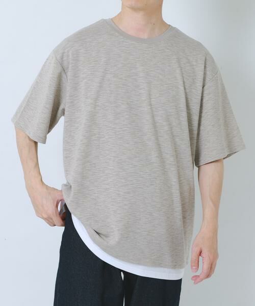 URBAN RESEARCH ITEMS / アーバンリサーチ アイテムズ Tシャツ | 『吸水速乾/UVカット』接触冷感 フェイクレイヤー半袖トップス | 詳細23